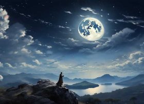 云月相伴的意思 纵情山水云为伴 执意诗书月比邻什么意思