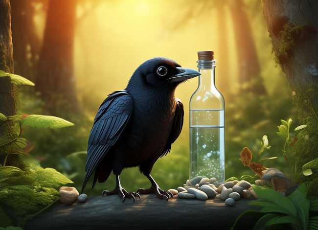 儿童睡前故事mp3听讲 - 乌鸦喝水 伊索寓言故事 儿童睡前童话故事