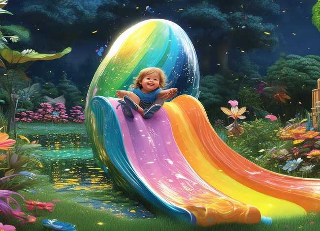 儿童睡前故事神奇的彩蛋滑滑梯（小儿四岁以上的故事大全）