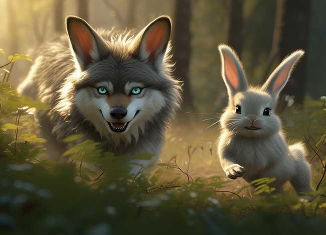 狼和兔子故事视频；狼和小兔的故事300字