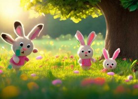 幼儿夏天的故事简短 - 《三只小兔》教案