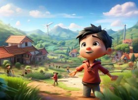 儿童故事关于乡村振兴，小飞和星光村的故事抖音