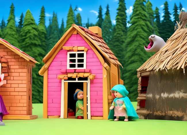 多角色幼儿故事表演;中班故事教案-三只小猪 多角色幼儿故事表演;中班故事教案-三只小猪