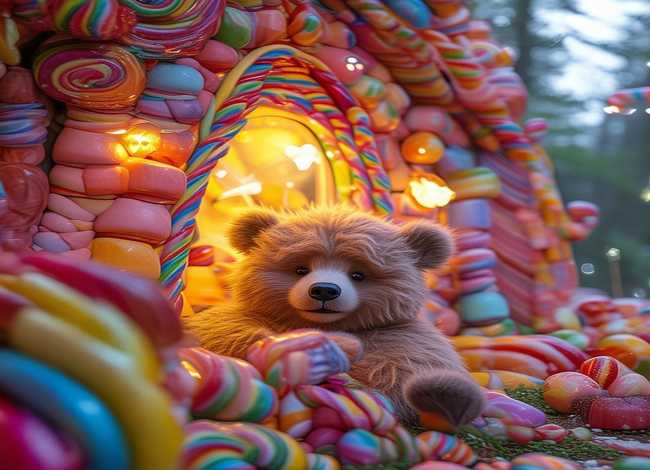 糖果屋的故事简单版，小熊的糖果屋故事