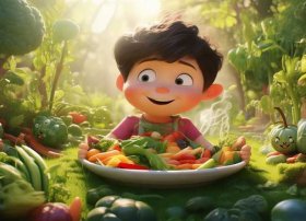 儿童有声故事绘本视频、儿童启蒙有声绘本故事《如果不吃青菜》,培养良好的