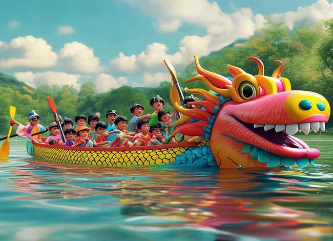 赛龙舟故事适合小孩子的 赛龙舟作文