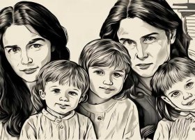 插画手绘黑白高清大图 - 插画图片家庭黑白色-求图-黑白手绘插画的步骤!