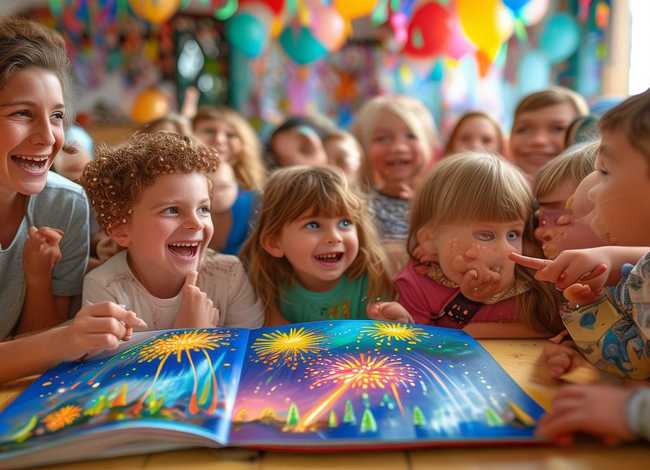 放鞭炮故事幼儿；幼儿园生活老师