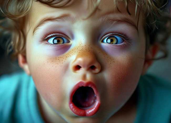 儿童惊讶表情图片、你知道怎么解读“惊讶”的微表情吗