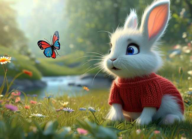 儿童小白兔故事 - 小白兔的故事