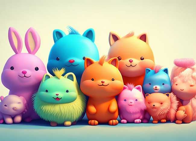 10岁儿童画画图片大全，简单插画动物-可爱的小动物怎么画才好看