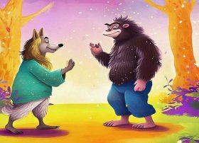 儿童神话电影狼变人 猿变人手抄报怎么画