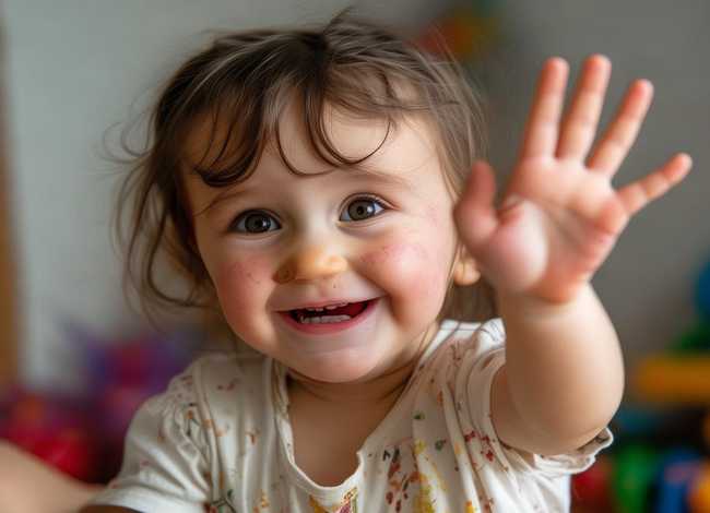 说谢谢的幼儿，感谢孩子句子