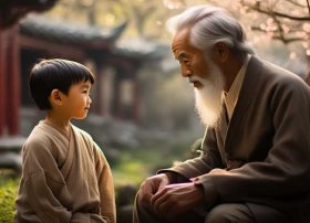 儿童国学经典小故事 国学经典故事-跪羊图