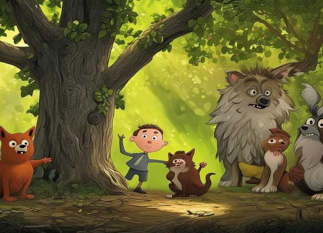 儿歌狼来了儿童故事完整版（狼来了狗来了,猫儿带着猴来了是什么歌）