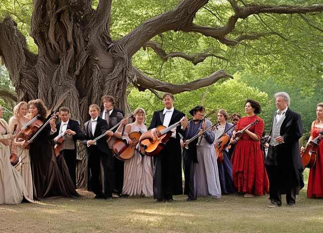 老树的故事；课文老树的故事这些身穿礼服的音乐家指什么