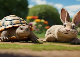 动物乐园幼儿故事；笑话故事 新龟兔赛跑