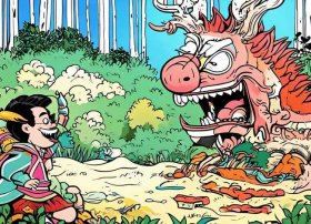 幼儿故事连环画图片4张简笔画 中国古代神话故事连环画简笔画