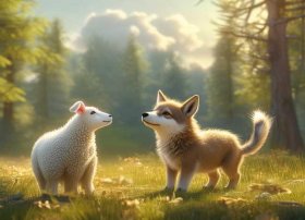 儿童故事小羊和小狼（狼和小羊的故事作文）