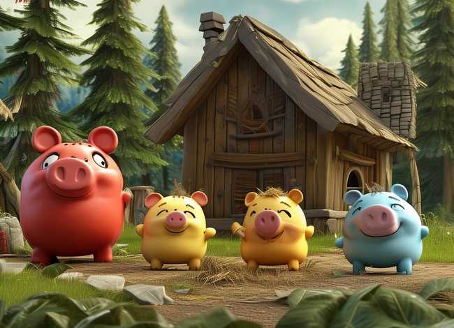 儿童故事三只小猪 - 三只小猪故事内容简略 三只小猪故事内容是什么