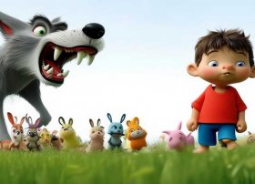 儿童早教故事视频狼来了；益智早教系列-猫小帅故事《狼来了》