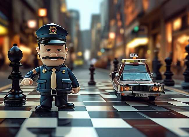 警察抓小偷的棋盘图片打印、《警察抓小偷棋》玩法