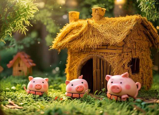 小猪故事绘本(【童话名著·绘本】英国·雅各布斯《三只小猪》) 小猪故事绘本(【童话名著·绘本】英国·雅各布斯《三只小猪》)