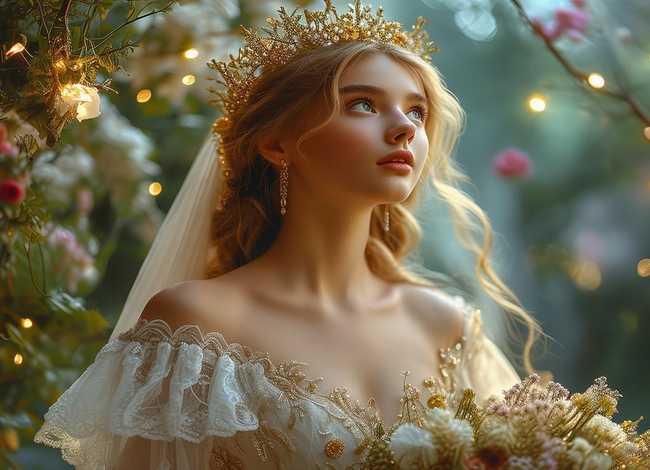 儿童故事新娘子；真新娘详细版 - 格林童话