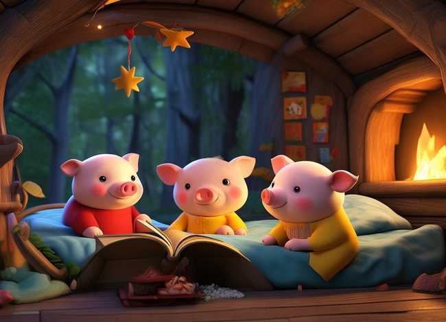 儿童故事三只小猪睡前故事，三只小猪睡前故事