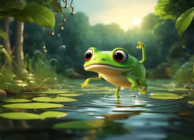 小青蛙的故事儿童视频；小青蛙捉害虫睡前故事