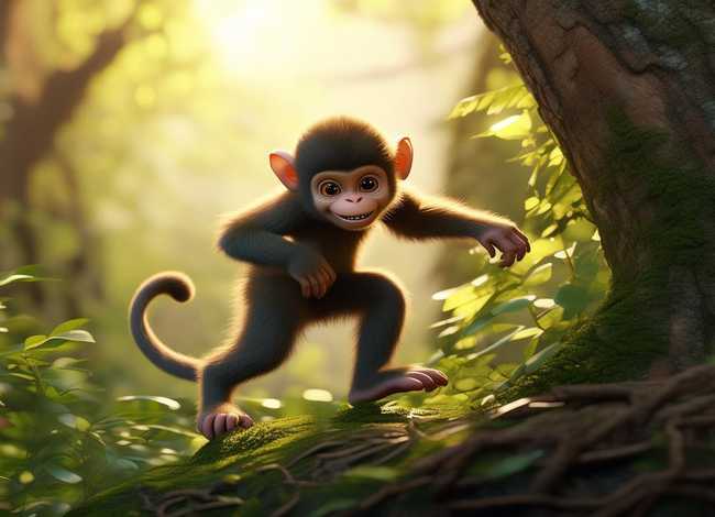 播放猴子的故事;小猴子上山的故事 播放猴子的故事;小猴子上山的故事