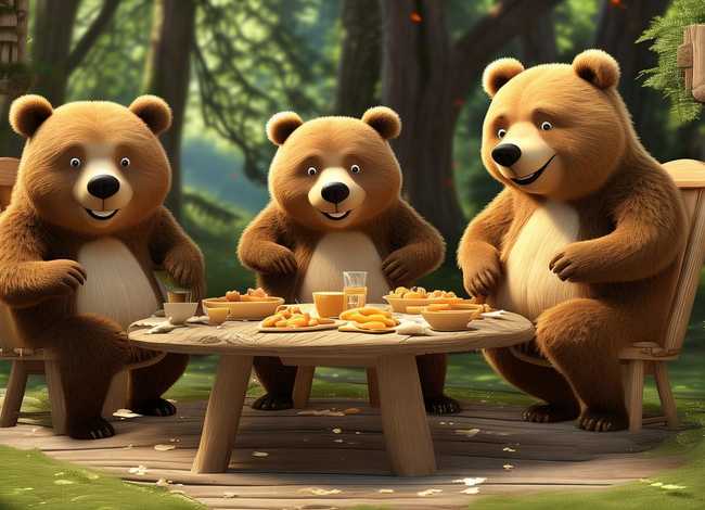 故事《三只小熊》；三只小熊的故事情节和寓意