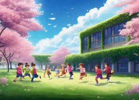 校园里的春天故事作文；小学作文-春天里的校园