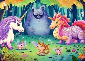 儿童故事森林大聚会（哄小孩简短睡前童话故事【四篇】）