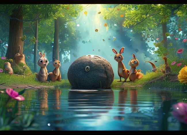 幼儿故事《咕咚来了》（咕咚来了绘本故事内容）