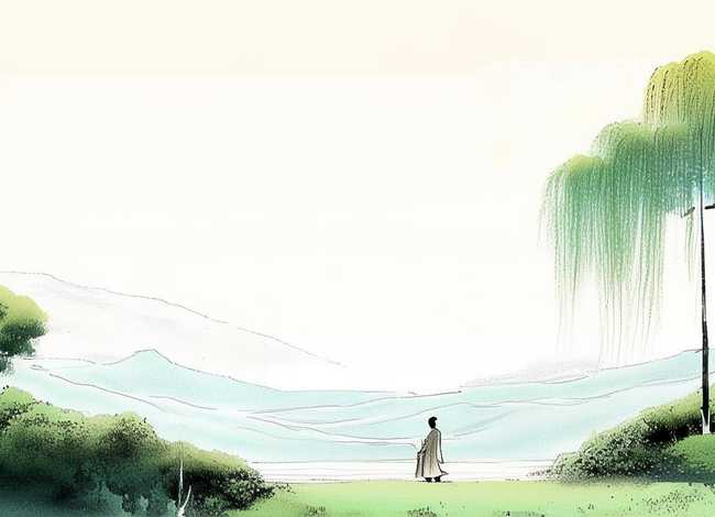 故事简笔画配图大全；王维古诗画配图简笔画