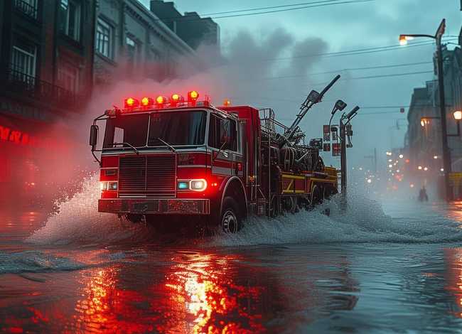 消防车的故事（消防车执勤遇洪水失去动力终脱险,脱险背后有着怎样的故事）