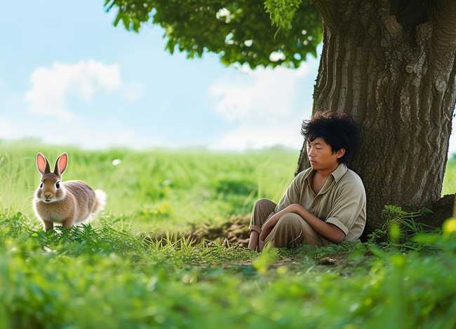 儿童故事守株待兔的故事 - 儿童成语故事 守株待兔的故事