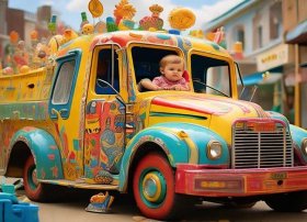 大卡车绘本故事（孩子老重复一句话是怎么回事）