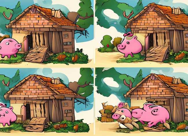 童话故事儿童版三只小猪盖房子 民间童话故事之三只小猪盖房子的故事