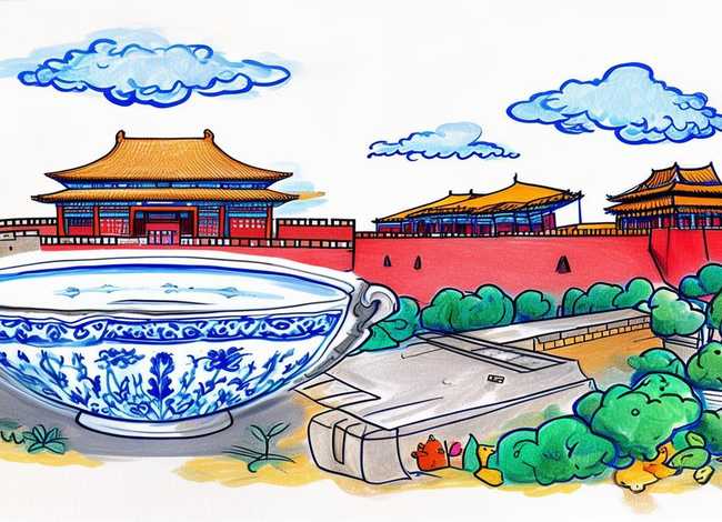 关于古代文物的儿童画 北京景点简笔画 关于古代文物的儿童画 北京景点简笔画