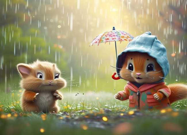 关于下雨天的故事幼儿;编一个小兔和松鼠下雨天的故事 关于下雨天的故事幼儿;编一个小兔和松鼠下雨天的故事