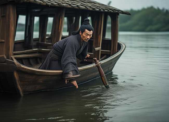 吕不韦的寓言故事，刻舟求剑的寓言中,那人为什么没将剑捞上来