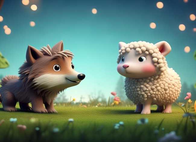 狼和羊的故事儿童版；狼和羊的童话故事