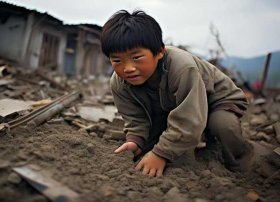 汶川地震中自救的故事；抗震救灾小英雄的故事