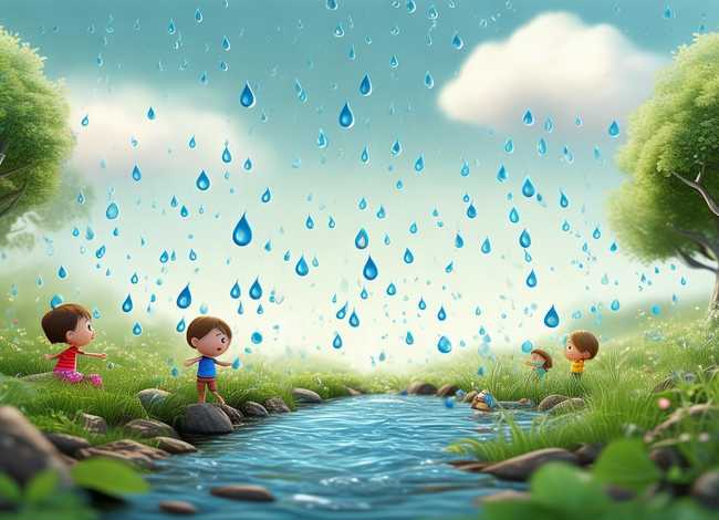 关于雨滴的儿童小故事、幼儿班关于小雨滴循环的故事