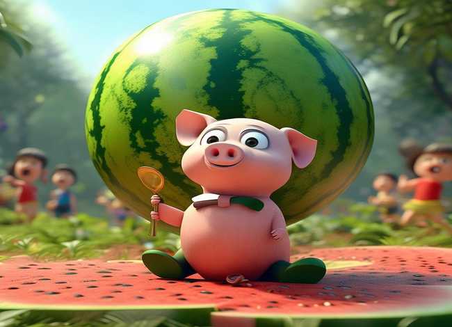 猪八戒吃西瓜儿童故事大班（猪八戒吃西瓜的故事五十字）