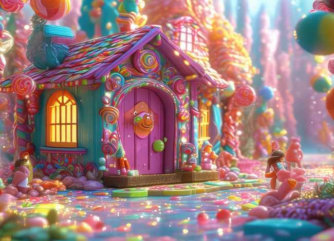 糖果世界儿童故事 - 糖果屋童话故事