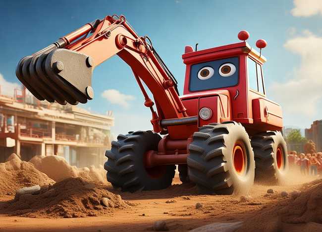 挖土机的小故事 童书 《迈克·马力甘和他的蒸汽挖土机》-努力终会遇到幸福