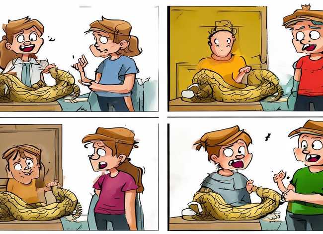 成语故事四格儿童画；画蛇添足的故事怎么画